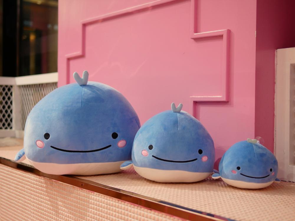 Smiling Whale Plush Toy