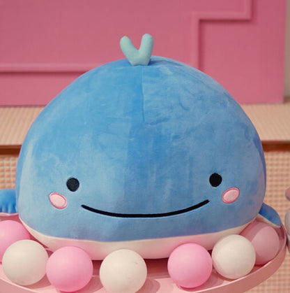 Smiling Whale Plush Toy