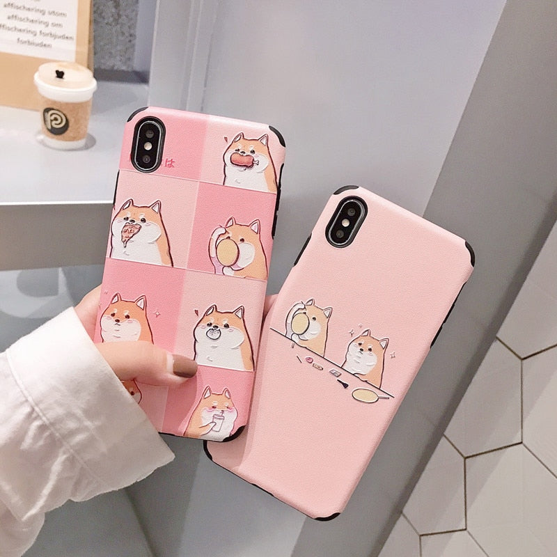 Hungry Shiba iPhone Cases