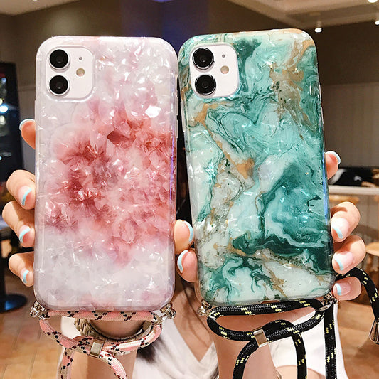 Marble iPhone Case with Strap